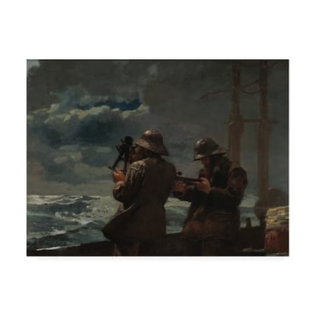 TRADEMARK FINE ART Winslow Homer 'Eight Bells' Canvas Art, 35x47 BL02563-C3547GG